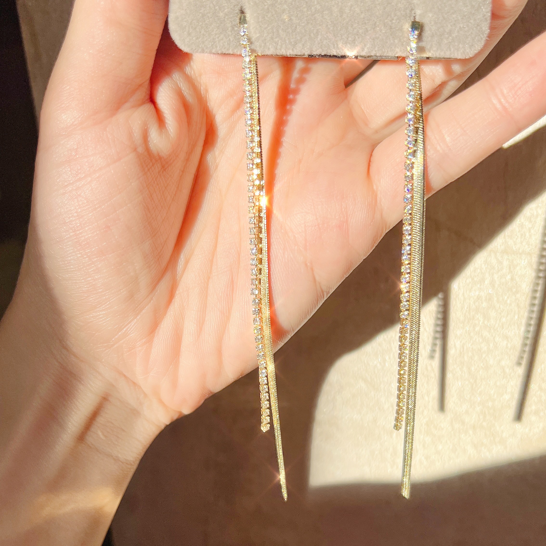 PY FASHION ACCESSORY: TWO WAY BLING BLING SOSO EAR RING