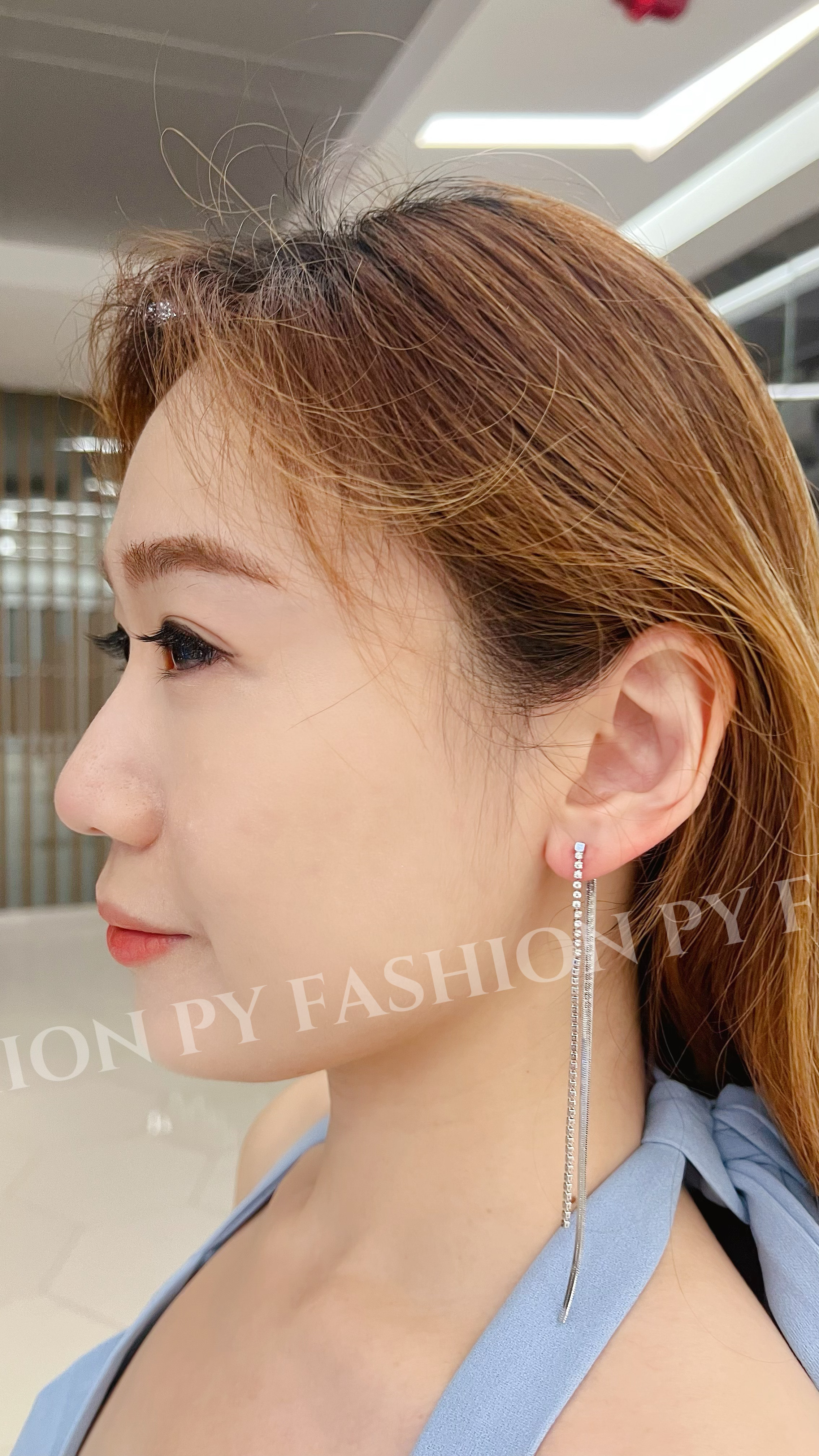 PY FASHION ACCESSORY: TWO WAY BLING BLING SOSO EAR RING