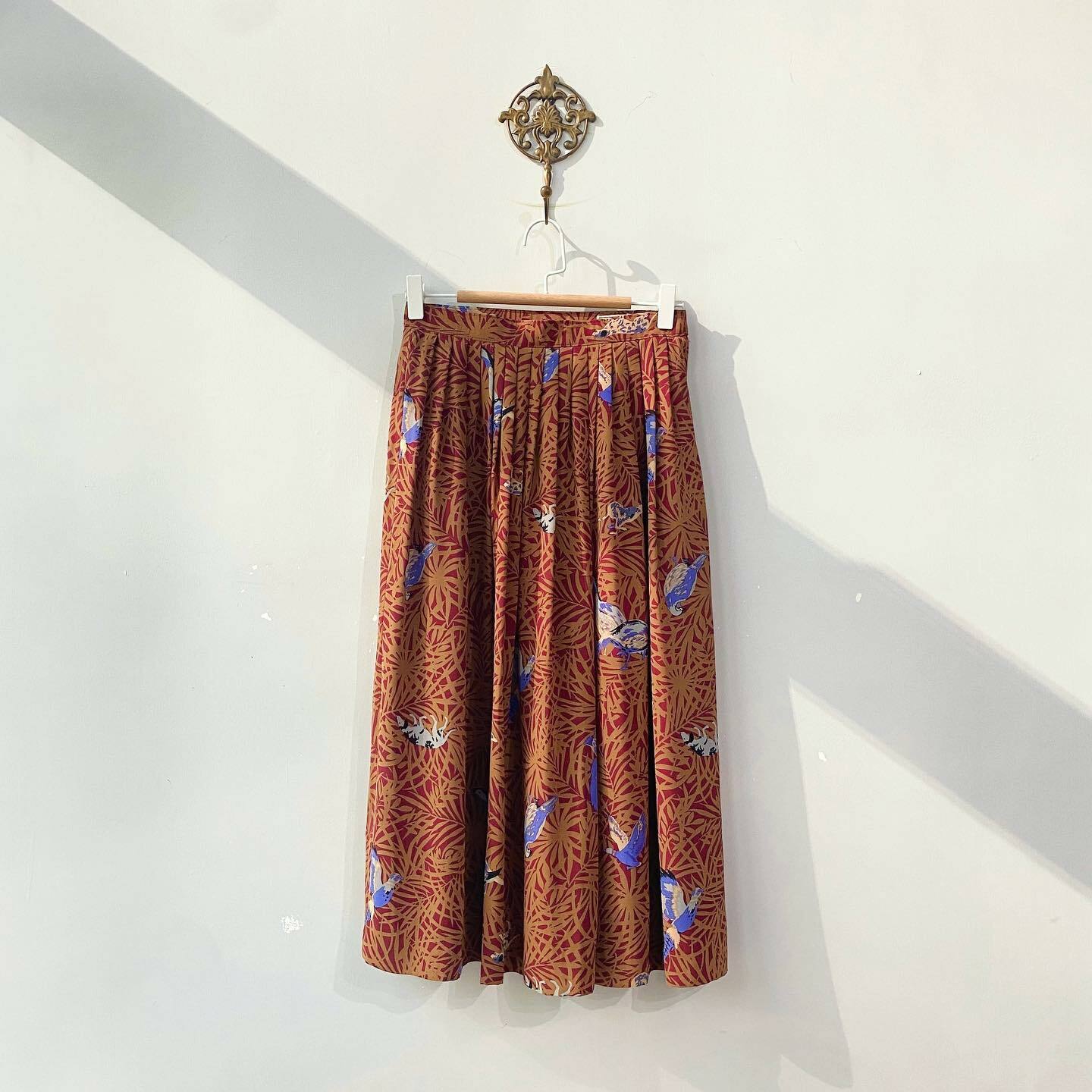 雪紡葉子動物半裙