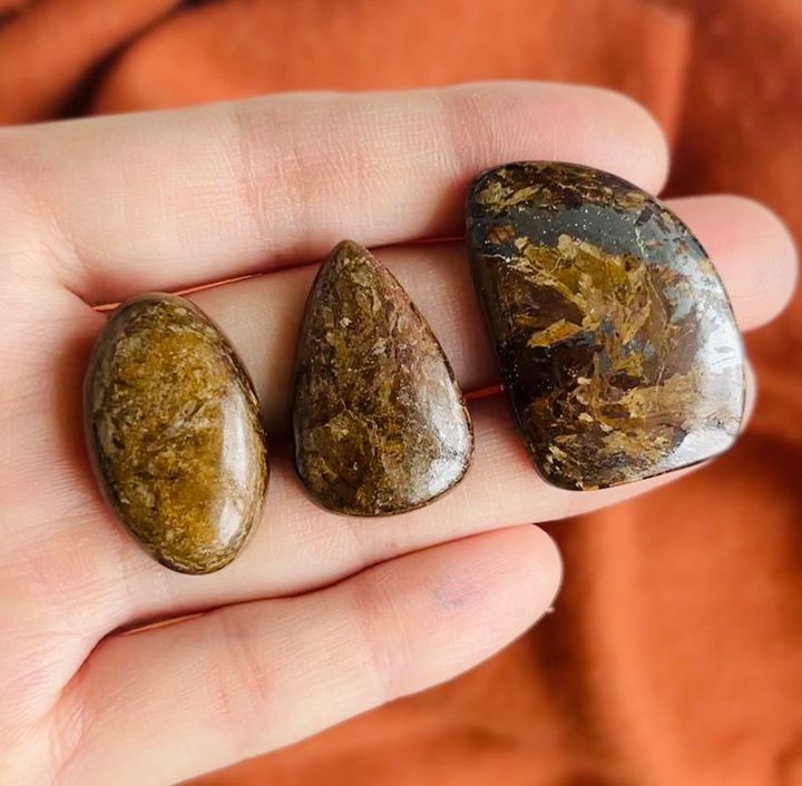 [原石] 古銅輝石 水晶礦石墜面