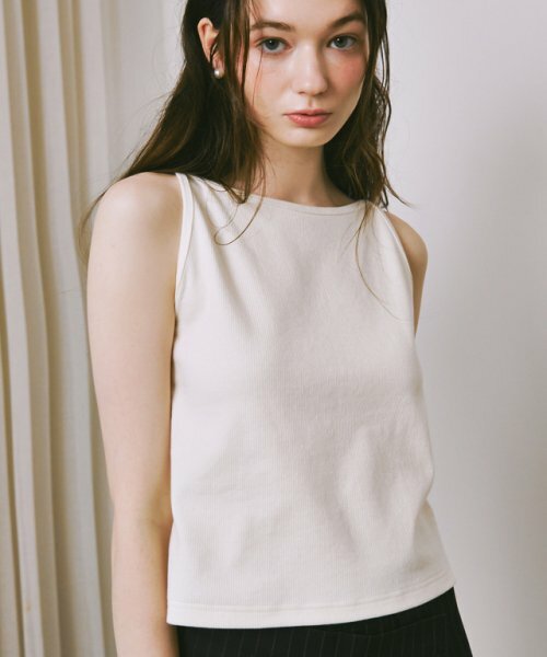 RONRON BOATNECK SLEEVELESS