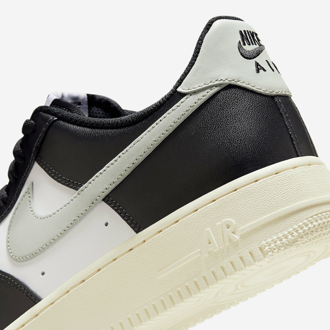 Nike Air Force 1 Low White Black Grey 黑白作舊底男款FQ6848-