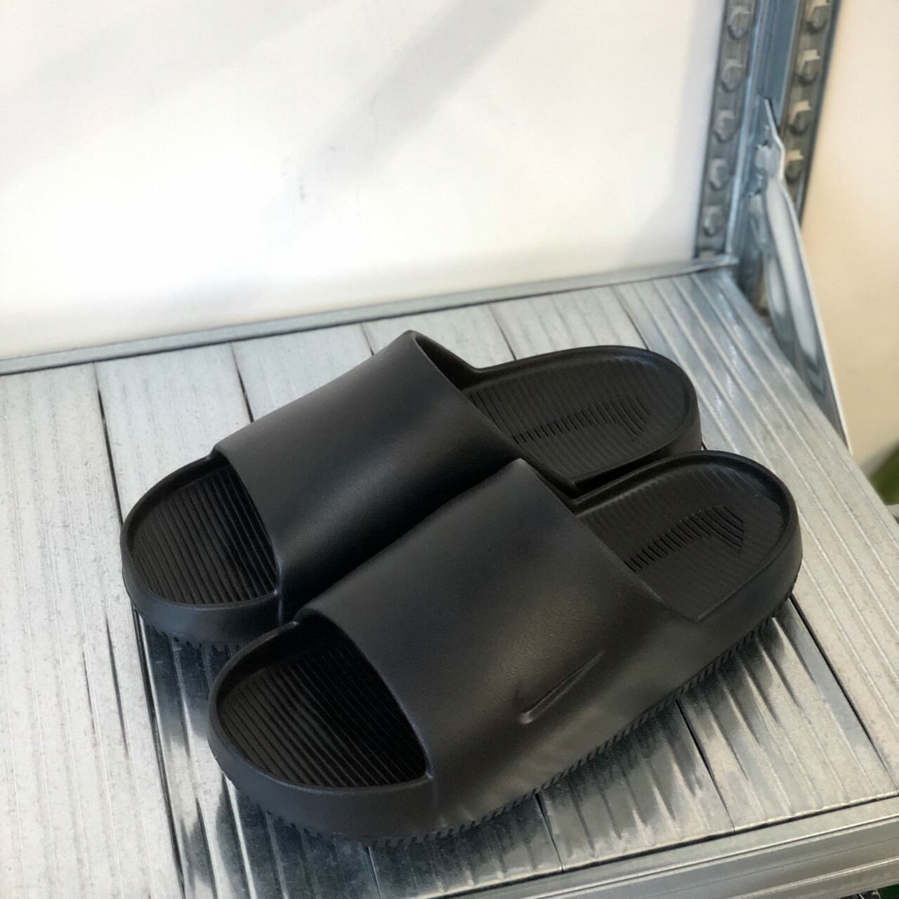 Nike Calm Slide 男女款 防水緩震麵包拖鞋 黑色 FD4116-001