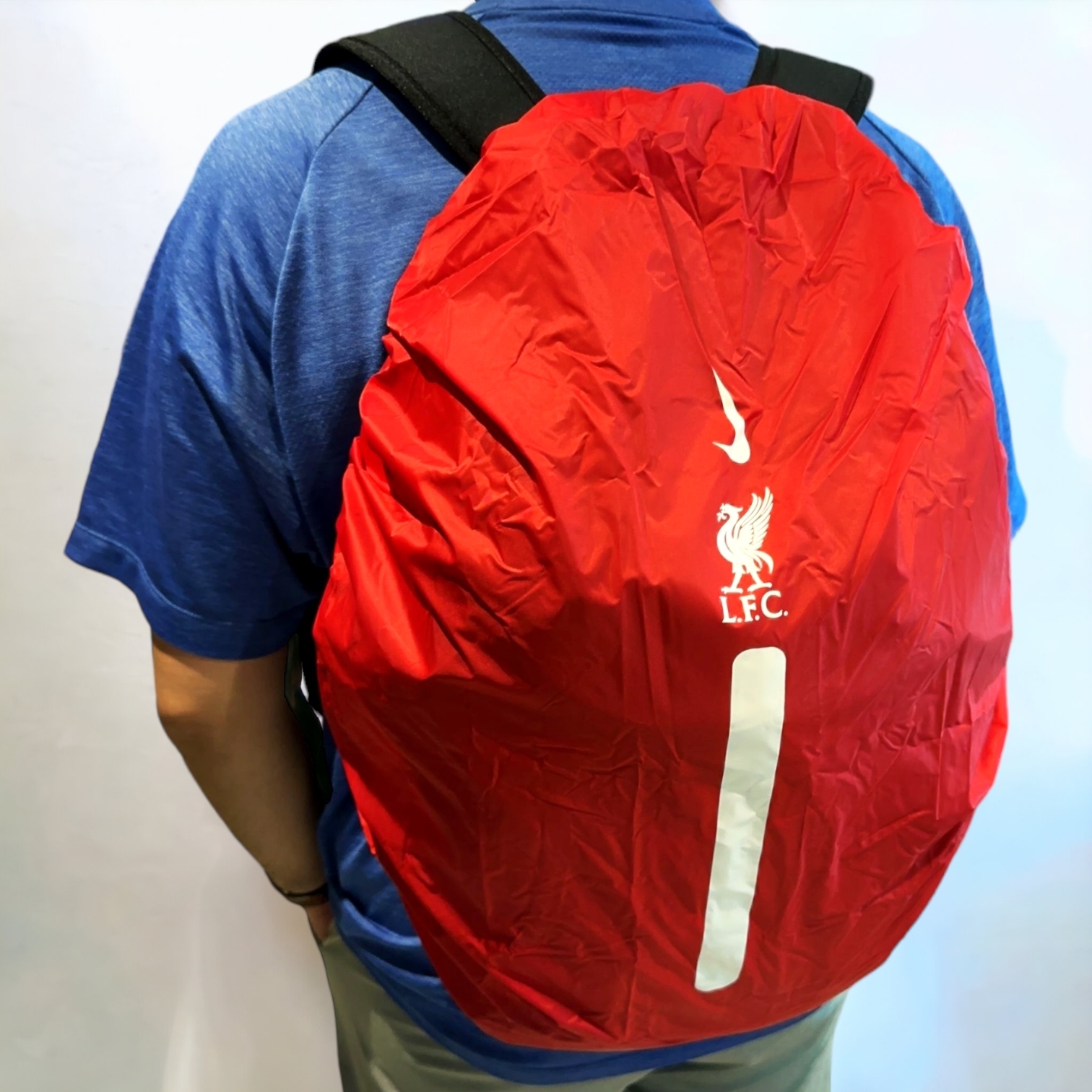 利物浦Nike黑色紅LFC會徽背包