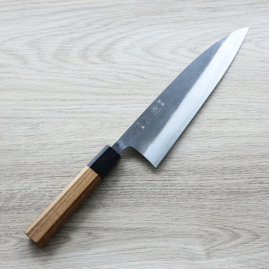 初心 黑風 牛刀 210mm 白紙鋼