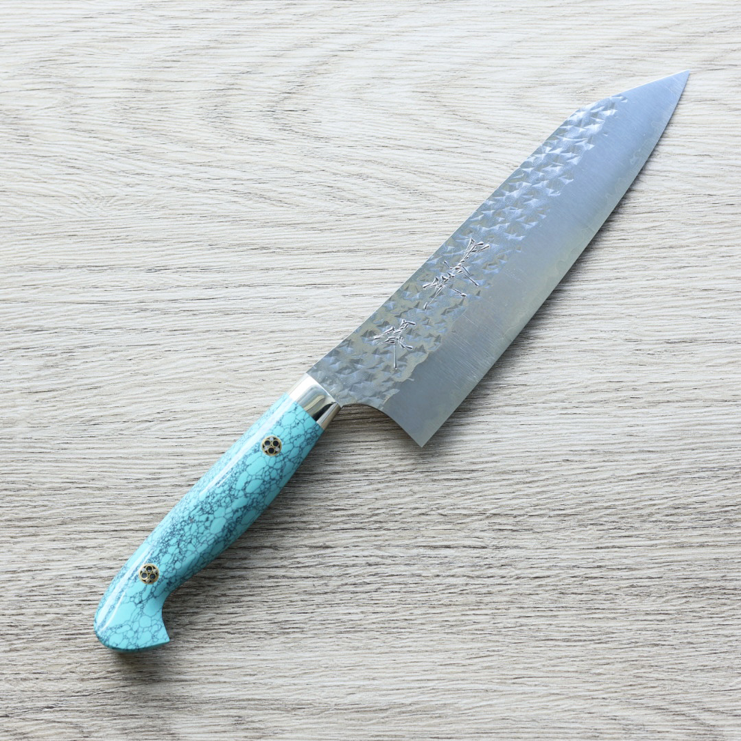 黑崎優 閃光 文化刀 165mm SG2粉末HSS鋼 綠松石洋柄