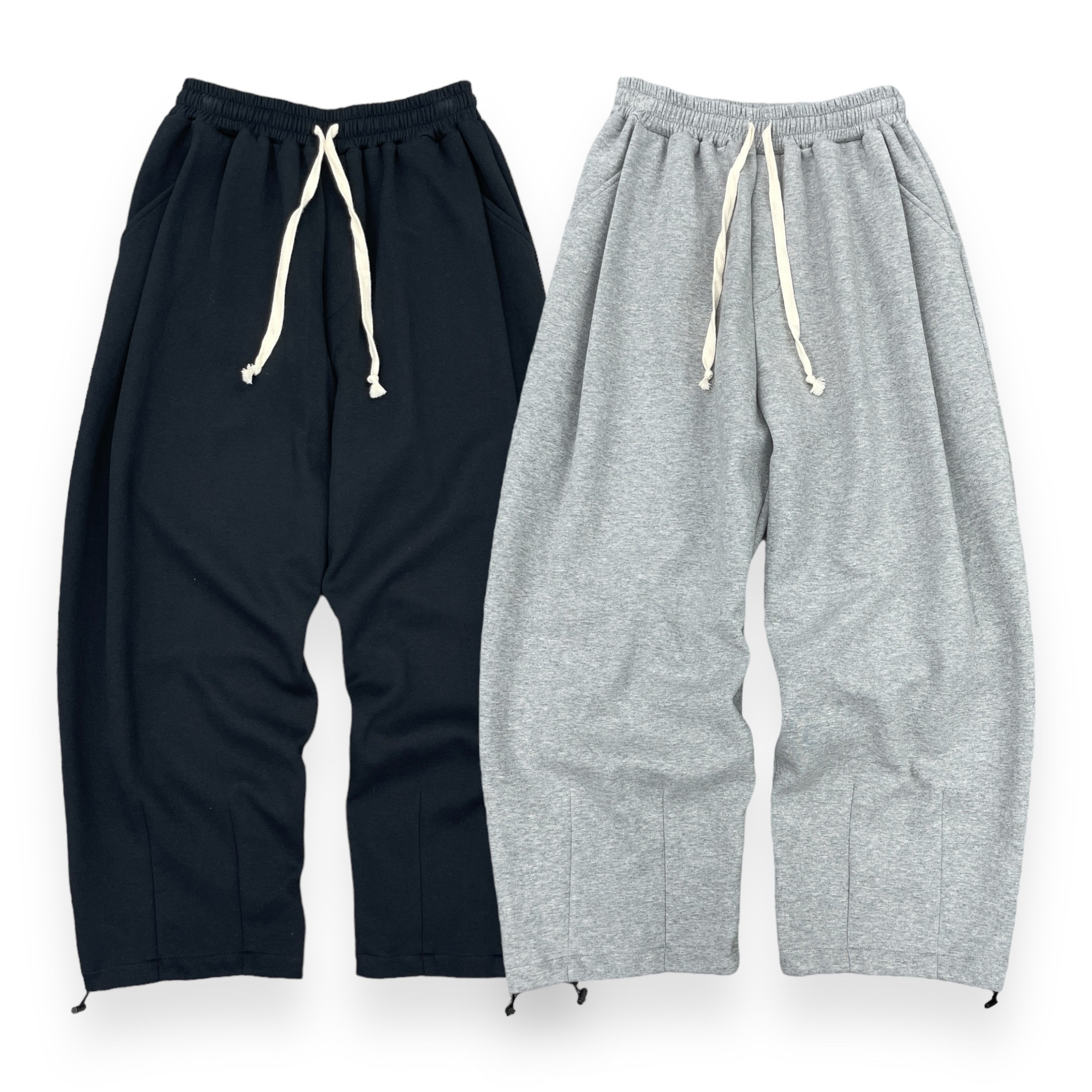 《K》重磅寬版打摺棉褲