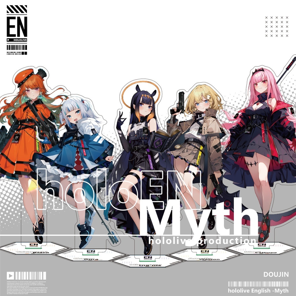 「同人代購」hololive EN1-myth- 戰術fashion系列 亞克力立牌&掛布