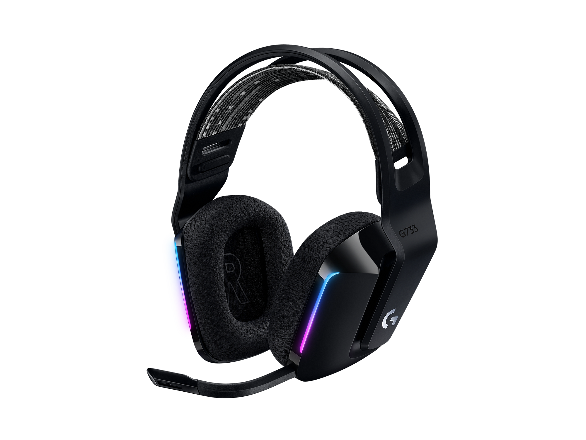 羅技G G733 LIGHTSPEED 無線RGB炫光電競耳機麥克風(黑/白/紫/藍)