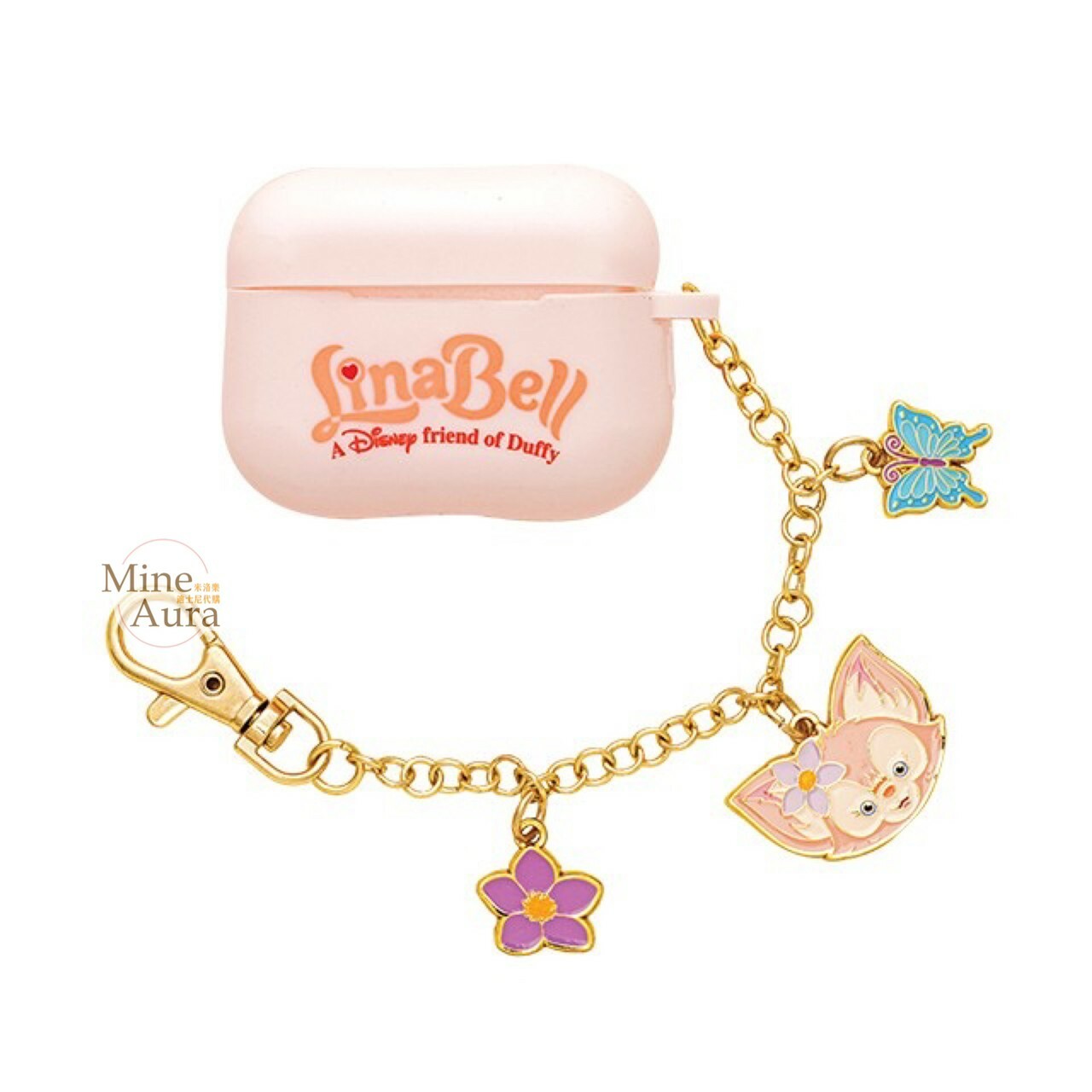 玲娜貝兒 Lina bell 蝴蝶墜飾 apple AirPods Pro 耳機保護套 -香港迪士尼樂園
