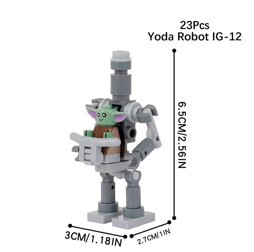 MOC Yoda Robot IG-12 Star Wars Buildings Set Fit Lego NO BOX MOC2170