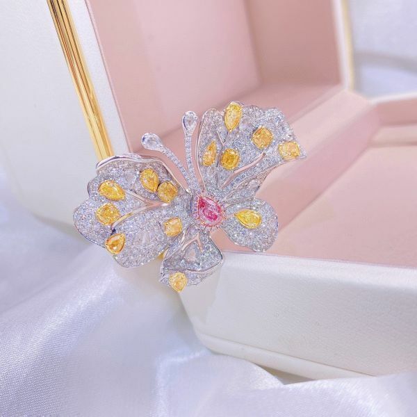 GIA 皇家蝴蝶粉鑽 18k戒指
