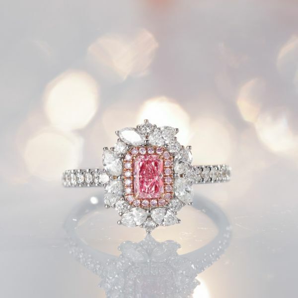 GIA雷迪恩粉鑽戒指