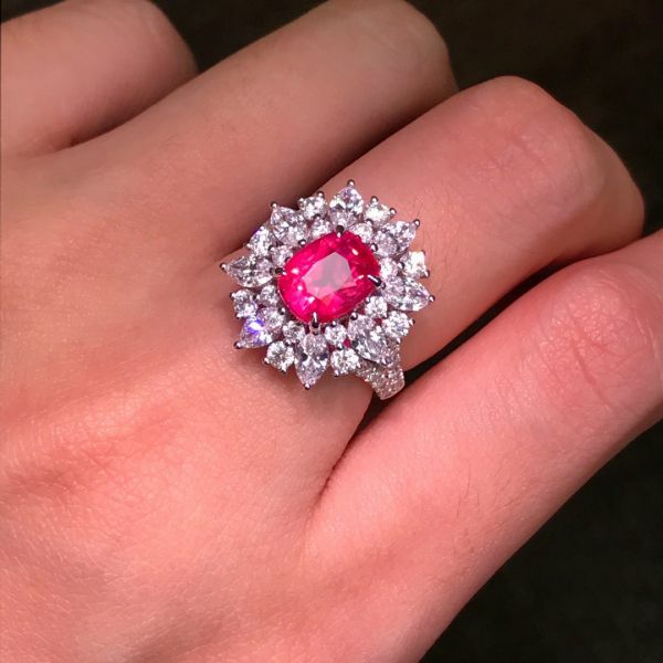 3.01ct EGL無燒紅寶戒指