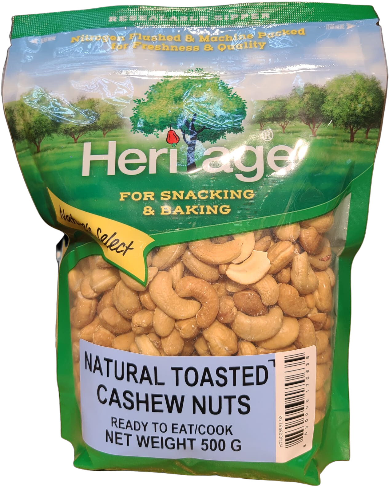 Heritage 大包裝 優質原味腰果500克