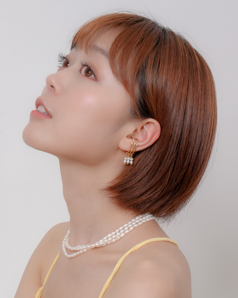 E504  夢之光年| 合金鍍金耳骨夾