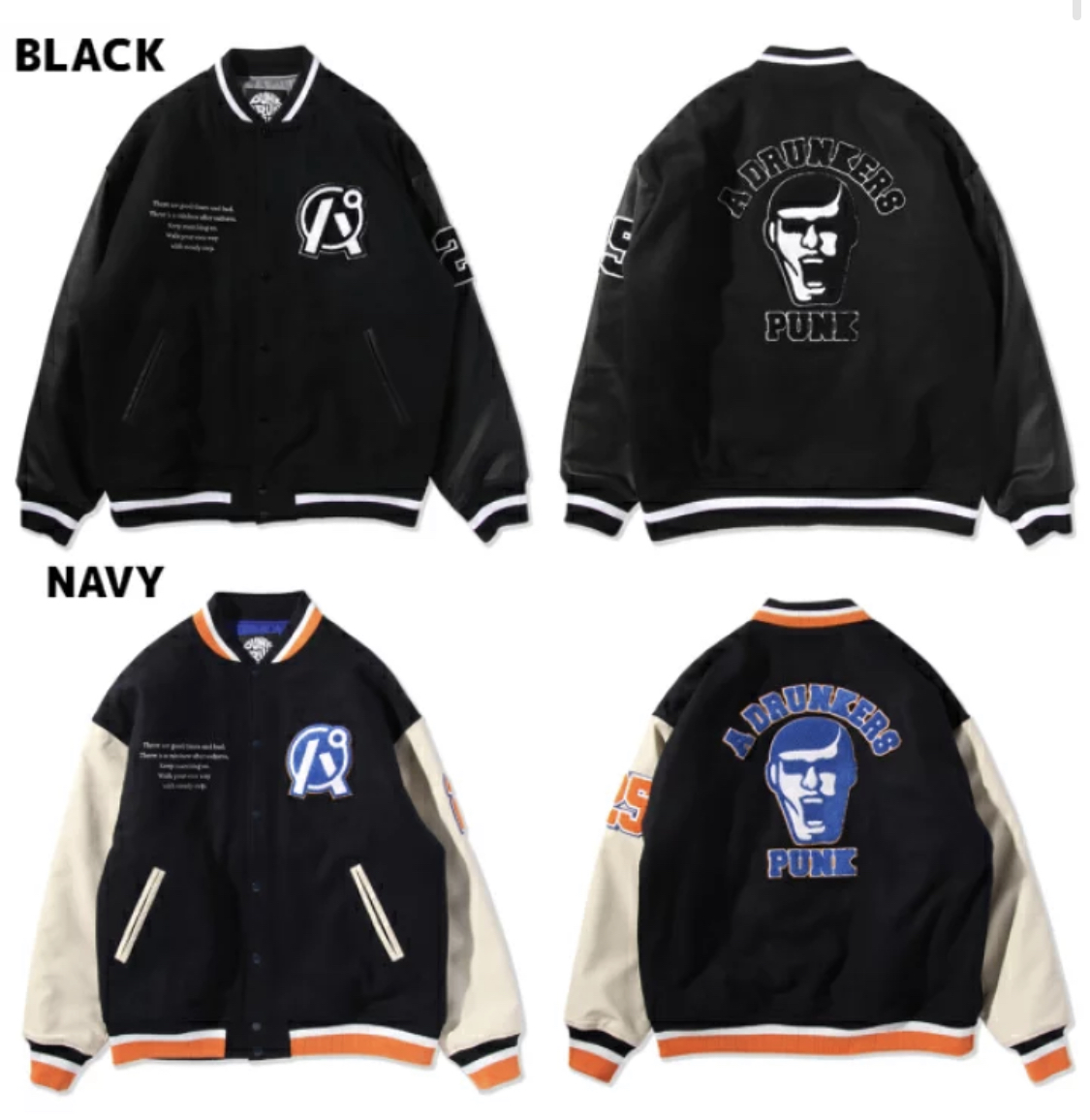 預訂2023/11月 PUNK DRUNKERS パンクドランカーズ A DRUNKERS PUNKスタジャン⚠️⚠️熱賣款‼️落單前請先PM查詢貨源