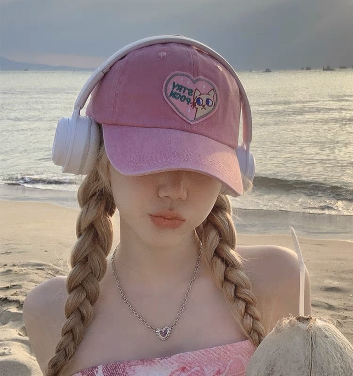 可愛大眼貓老帽/兩款