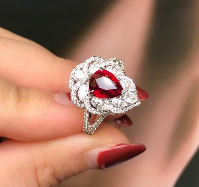 2.02ct 紅寶石成品戒指