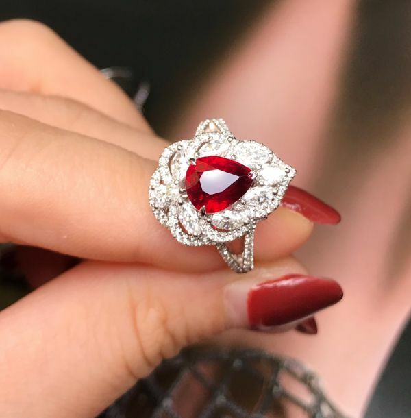 2.02ct 紅寶石成品戒指