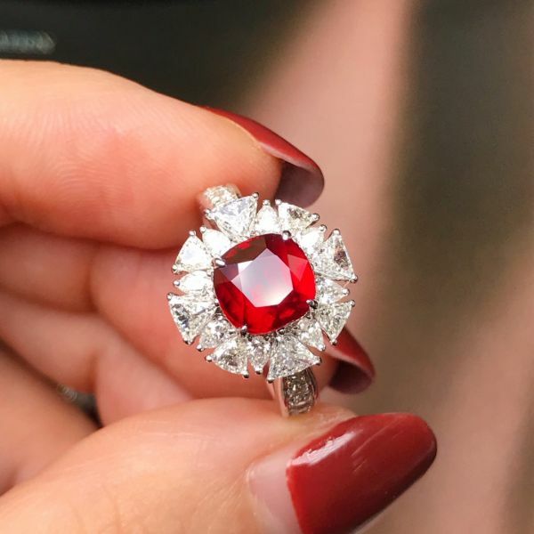 2.01ct 18K紅寶石戒指