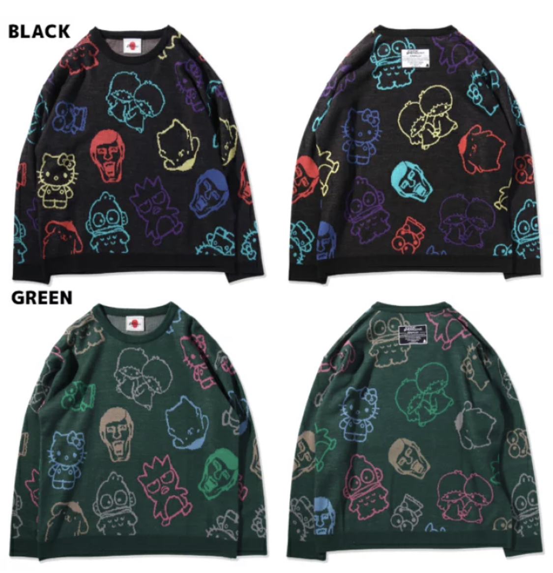 預訂2023/11月 PUNK DRUNKERS パンクドランカーズ [PDSxサンリオキャラクターズ]あいつとサンリオキャラクターズニット⚠️⚠️熱賣款‼️落單前請先PM查詢貨源