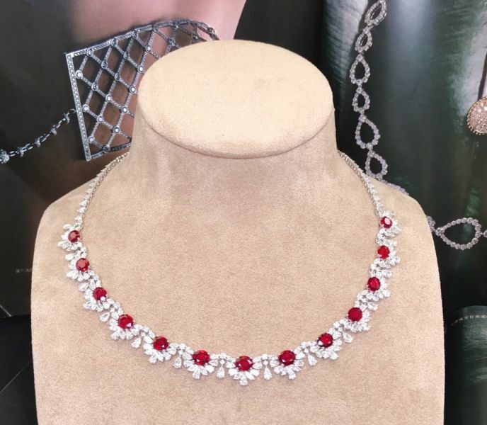 27.06ct無燒鴿血紅大套鏈