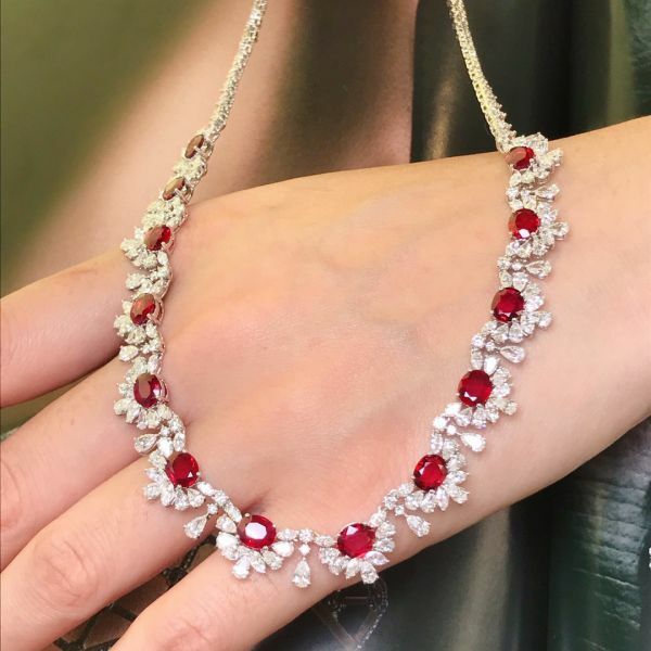 27.06ct無燒鴿血紅大套鏈