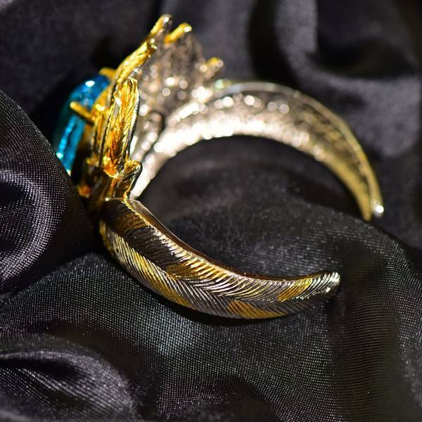 (11.18E)限量特價 18k真金真鑽 瑞士藍托帕石手鐲 送證書