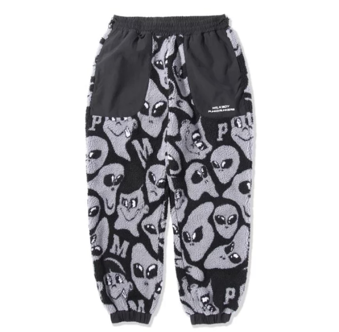 預訂2023/11月PUNK DRUNKERS パンクドランカーズ [PDSxMILKBOY]宇宙人ボアフリースパンツ⚠️⚠️熱賣款‼️落單前請先PM查詢貨源