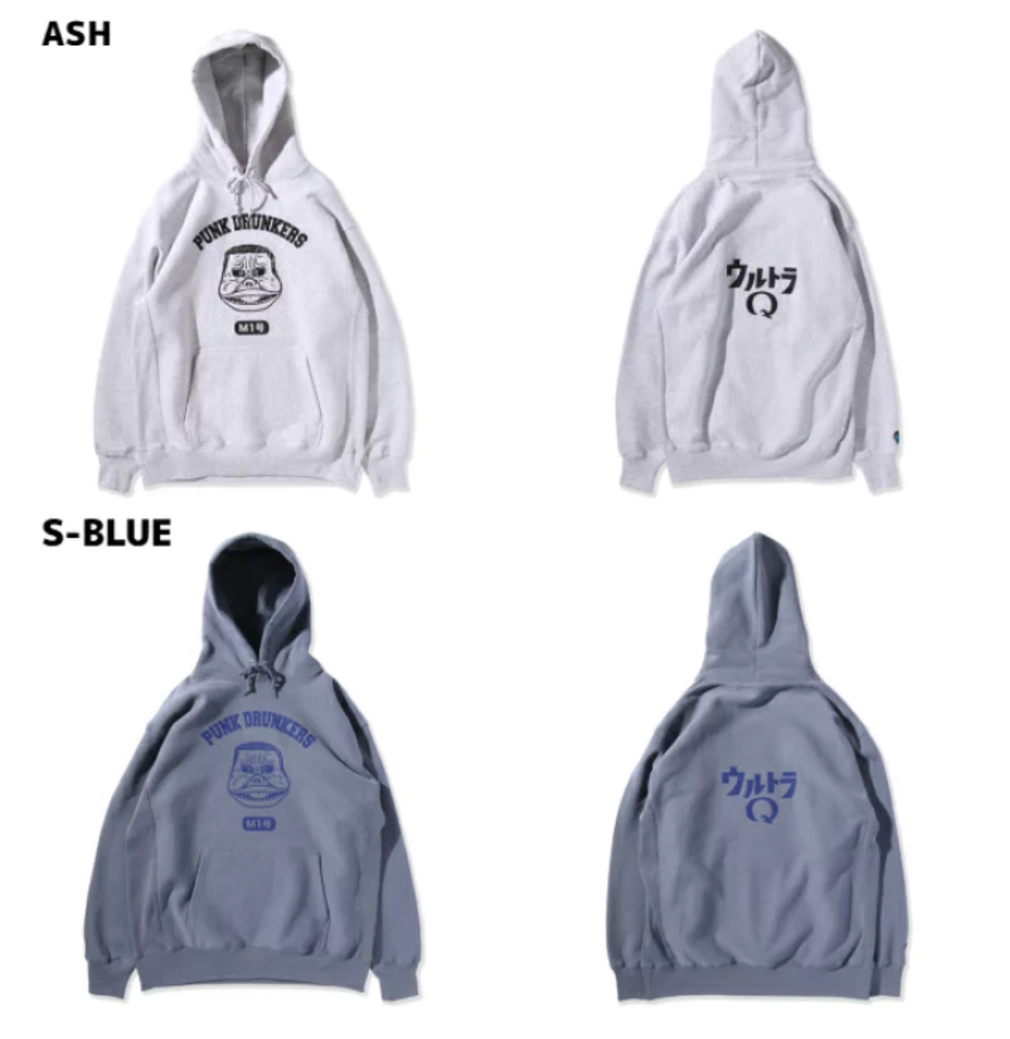 預訂2023/10月 PUNK DRUNKERS パンクドランカーズ [PDSx円谷プロ]M1号カレッジパーカ⚠️⚠️熱賣款‼️落單前請先PM查詢貨源