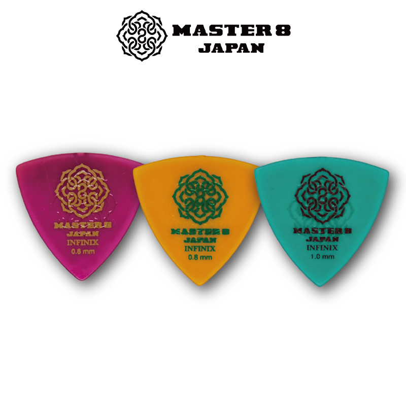 日本製造 Master 8 Infinix Hard Polish 三角 橡膠防滑 彈片 pick