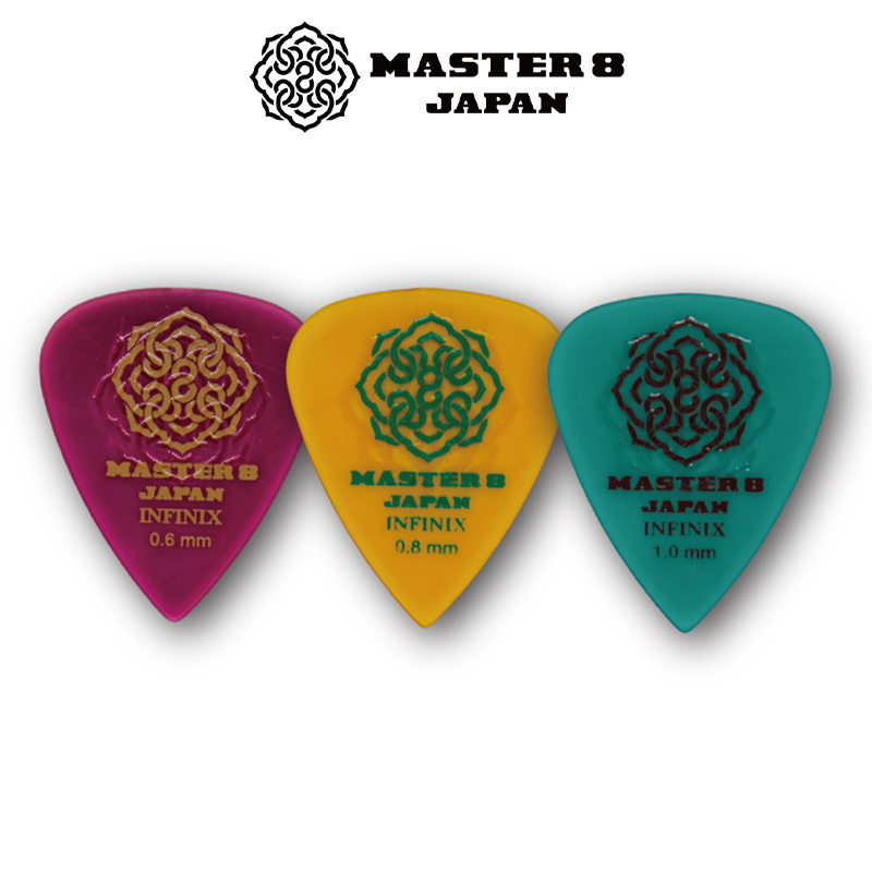 日本製造 Master 8 Infinix Hard Polish 淚滴 橡膠防滑 彈片 pick