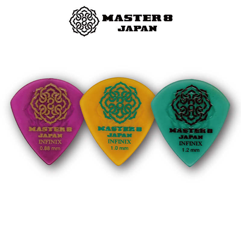 日本製造 Master 8 Infinix Hard Polish Jazz 橡膠防滑 彈片 pick