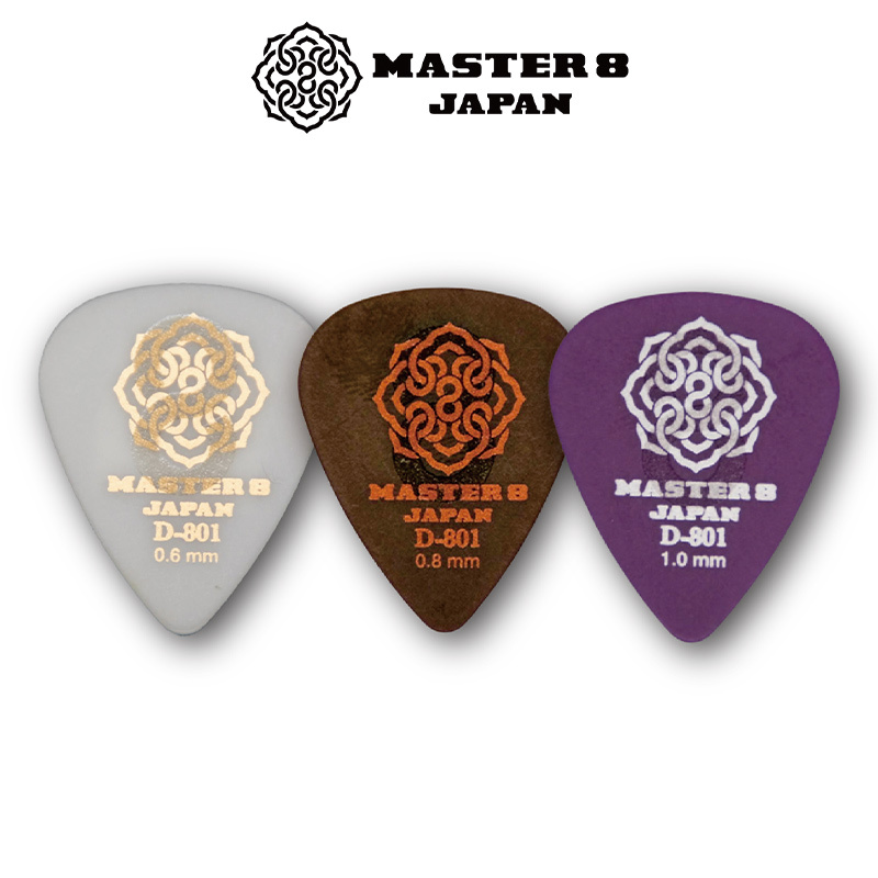 日本製造 Master 8 D-801S Hard Grip 淚滴 磨砂防滑 彈片 pick