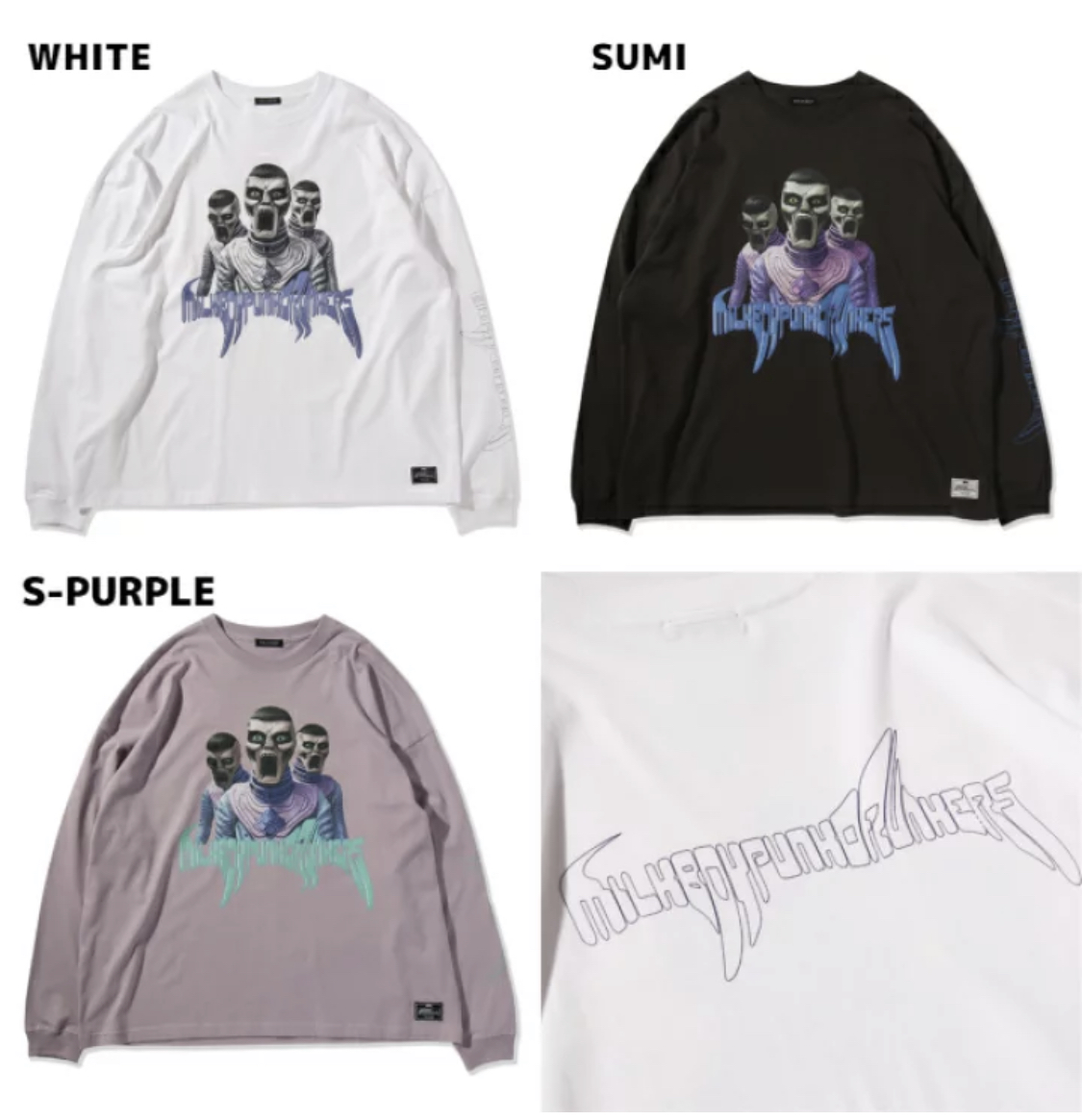 預訂2023/11月 PUNK DRUNKERS パンクドランカーズ [PDSxMILKBOY]PUNK ALIEN.BIGロンTEE ⚠️⚠️熱賣款‼️落單前請先PM查詢貨源