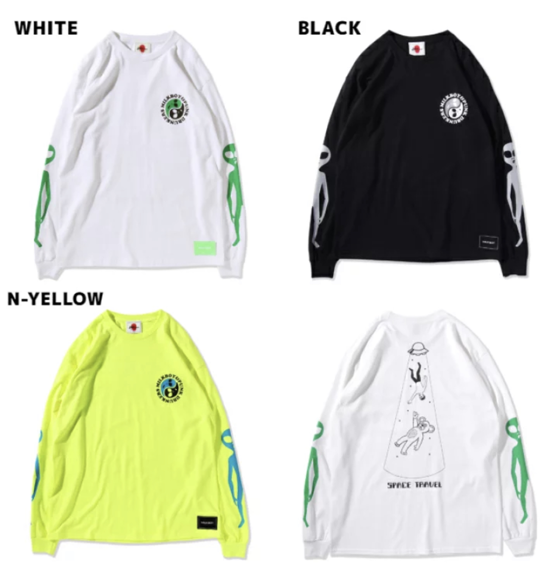 預訂2023/11月 PUNK DRUNKERS パンクドランカーズ [PDSxMILKBOY]宇宙人ロンTEE ⚠️⚠️熱賣款‼️落單前請先PM查詢貨源