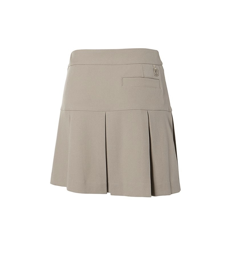 女款 M8 韓國時尚Wangle高爾夫球品牌 正品/氣質腰帶 柔軟帕尼爾烏萊克寬版百褶裙褲/高爾夫球裙/網球裙
