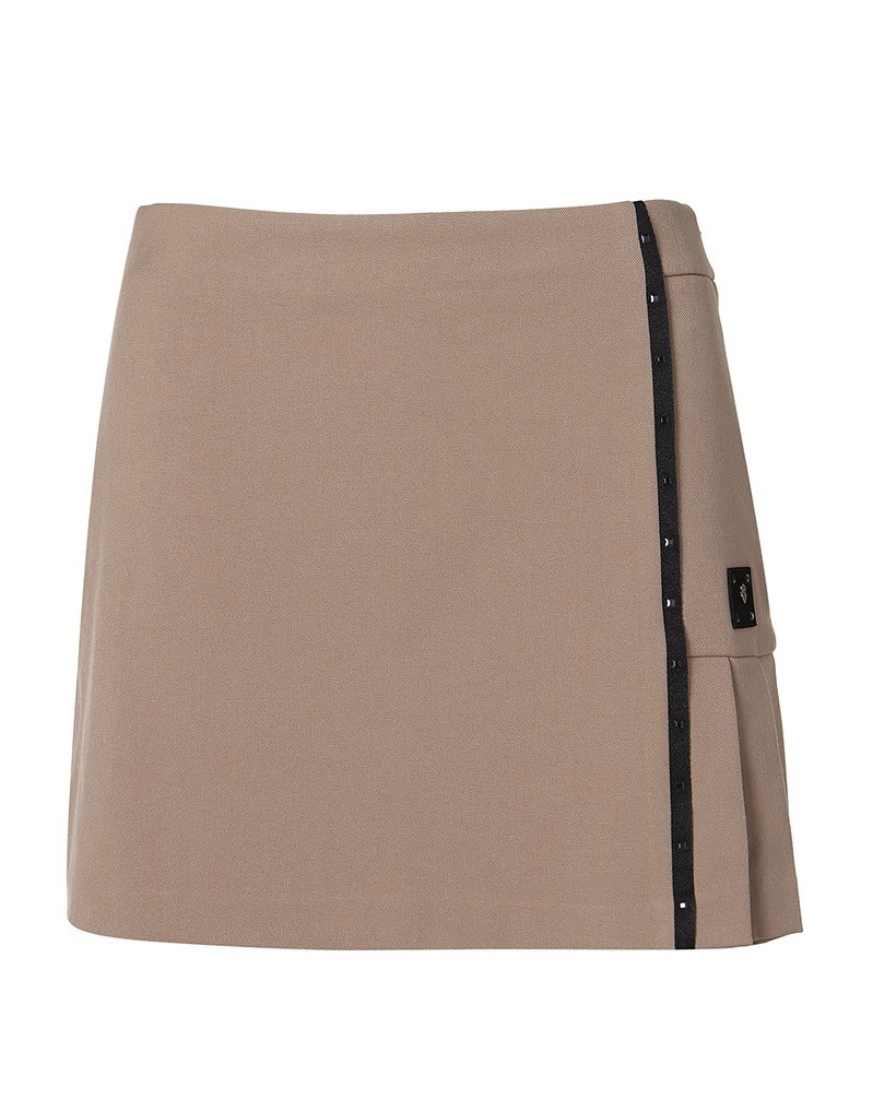 女款 M8 韓國時尚Wangle高爾夫球品牌 正品/秋冬帥氣卯釘釦 羊毛 雙面設計宅裙 百褶裙褲/高爾夫球裙/網球裙