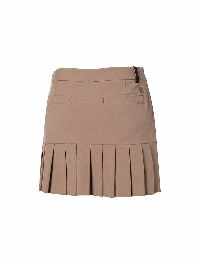 女款 M8 韓國時尚Wangle高爾夫球品牌 正品/秋冬帥氣卯釘釦 羊毛 雙面設計宅裙 百褶裙褲/高爾夫球裙/網球裙