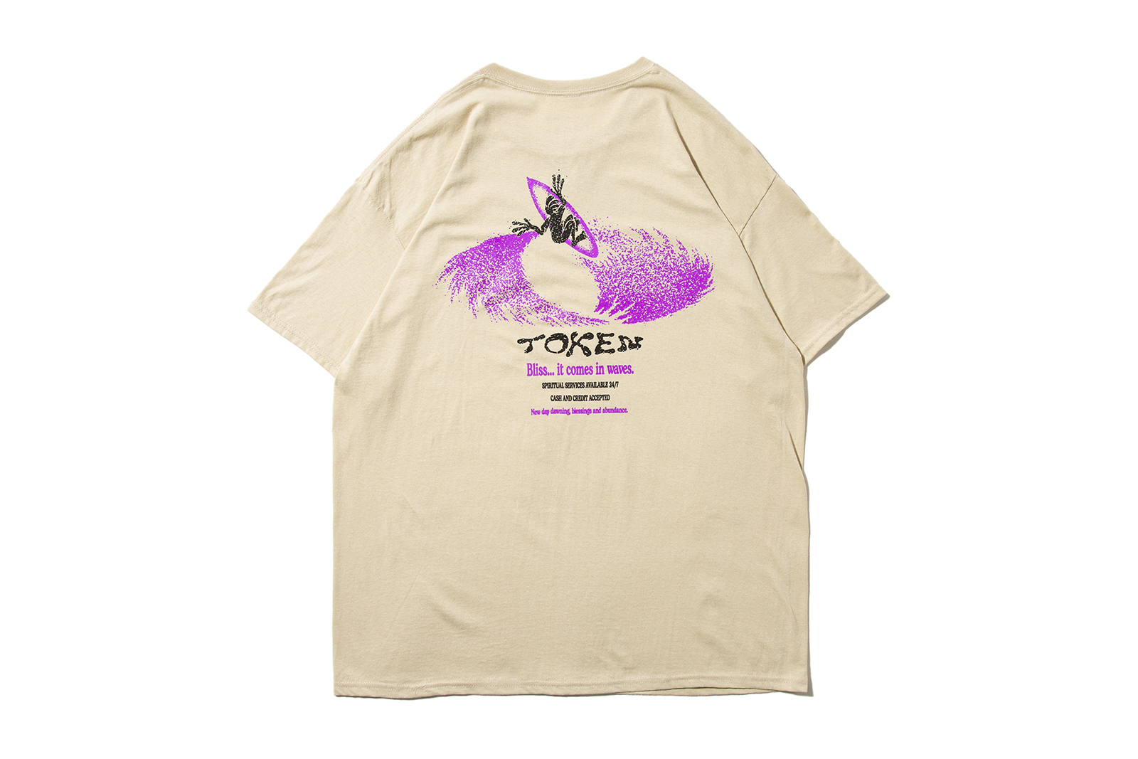 TOKEN "WAVE TEE"  (Natural)