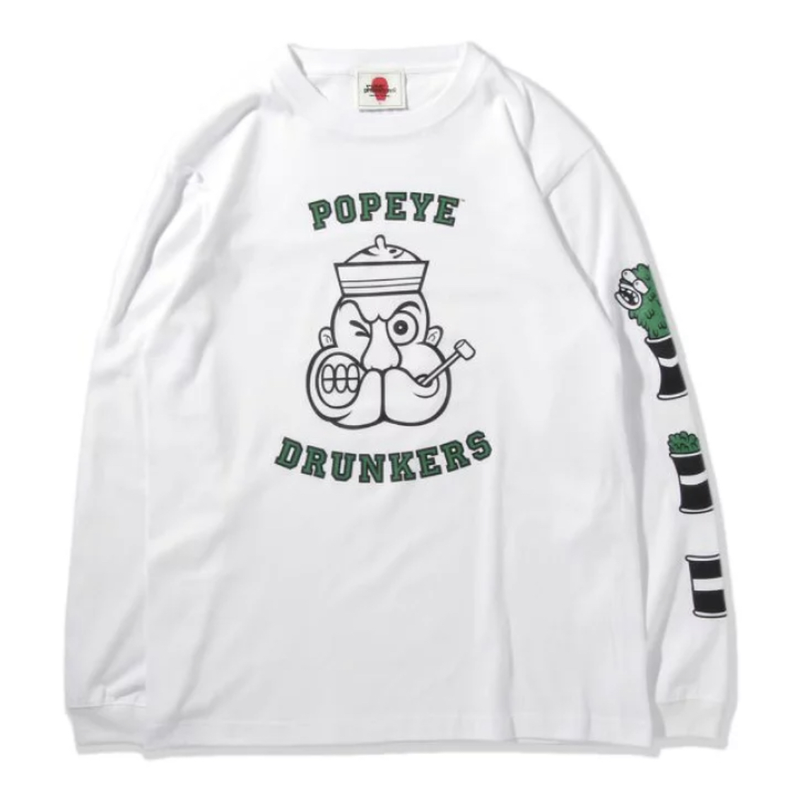 預訂2023/9月 PUNK DRUNKERS パンクドランカーズ [PDSxPOPEYE]ポパイドランカーズロンTEE ⚠️⚠️熱賣款‼️落單前請先PM查詢貨源