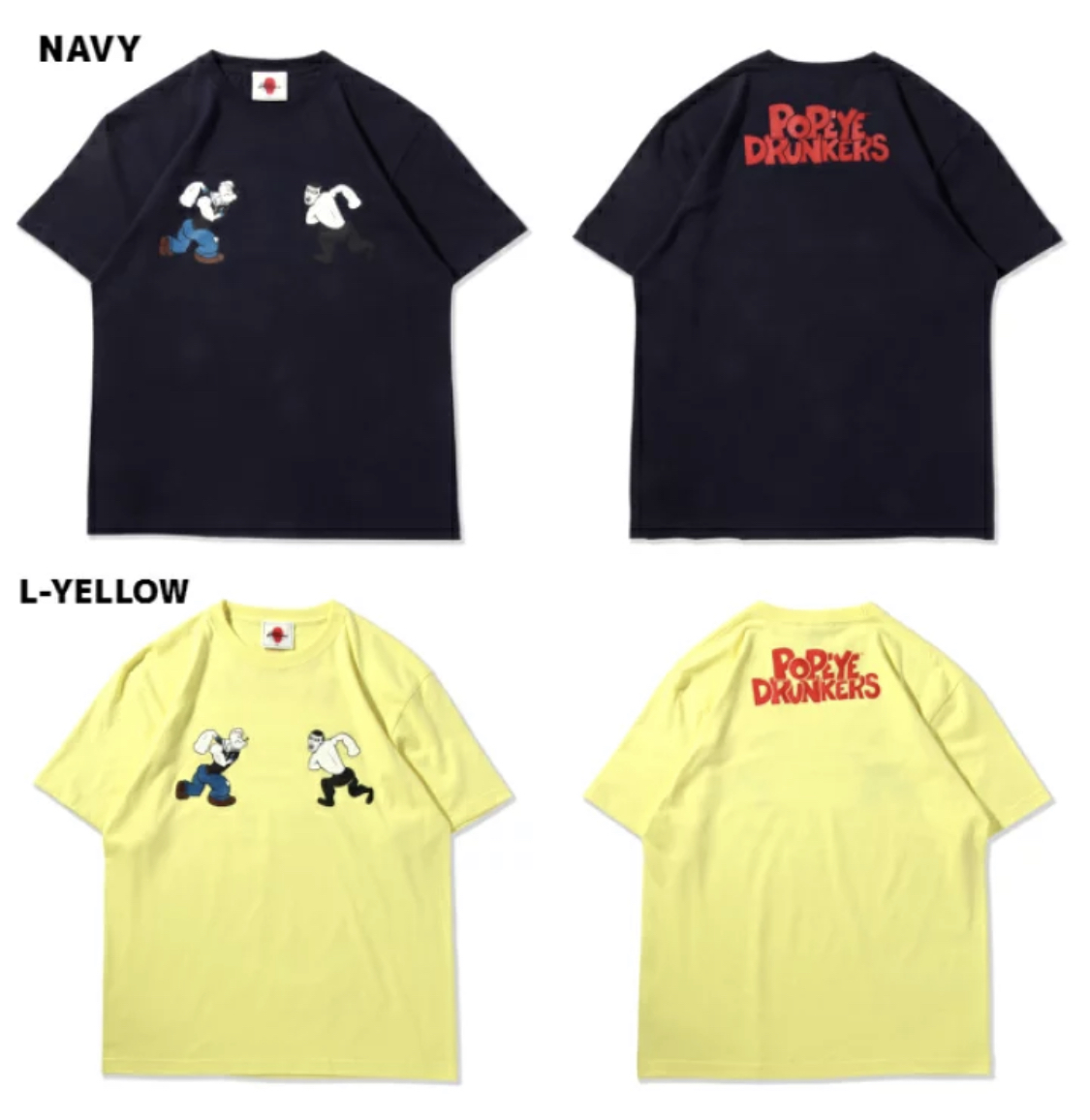 預訂2023/9月 PUNK DRUNKERS パンクドランカーズ [PDSxPOPEYE]ポパイとアイツTEE⚠️⚠️熱賣款‼️落單前請先PM查詢貨源