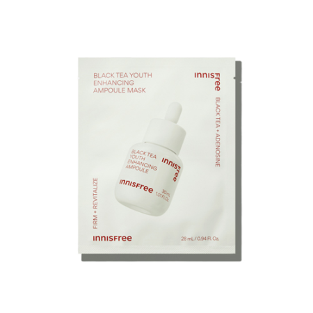 Innisfree Black Tea Youth Enhancing Ampoule Mask 28ml [5PCS]