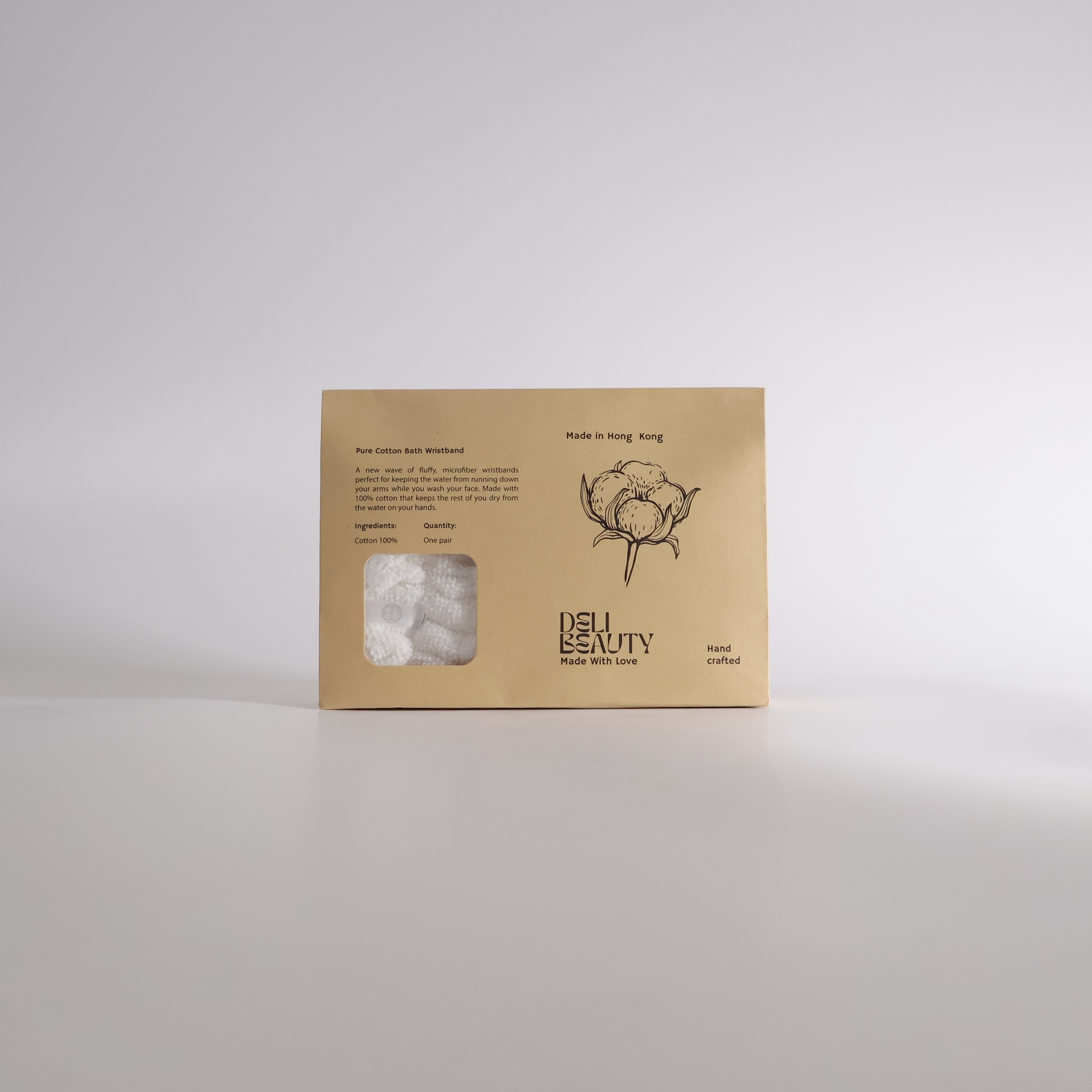 PURE COTTON BATH WRISTBAND | DELI BEAUTY