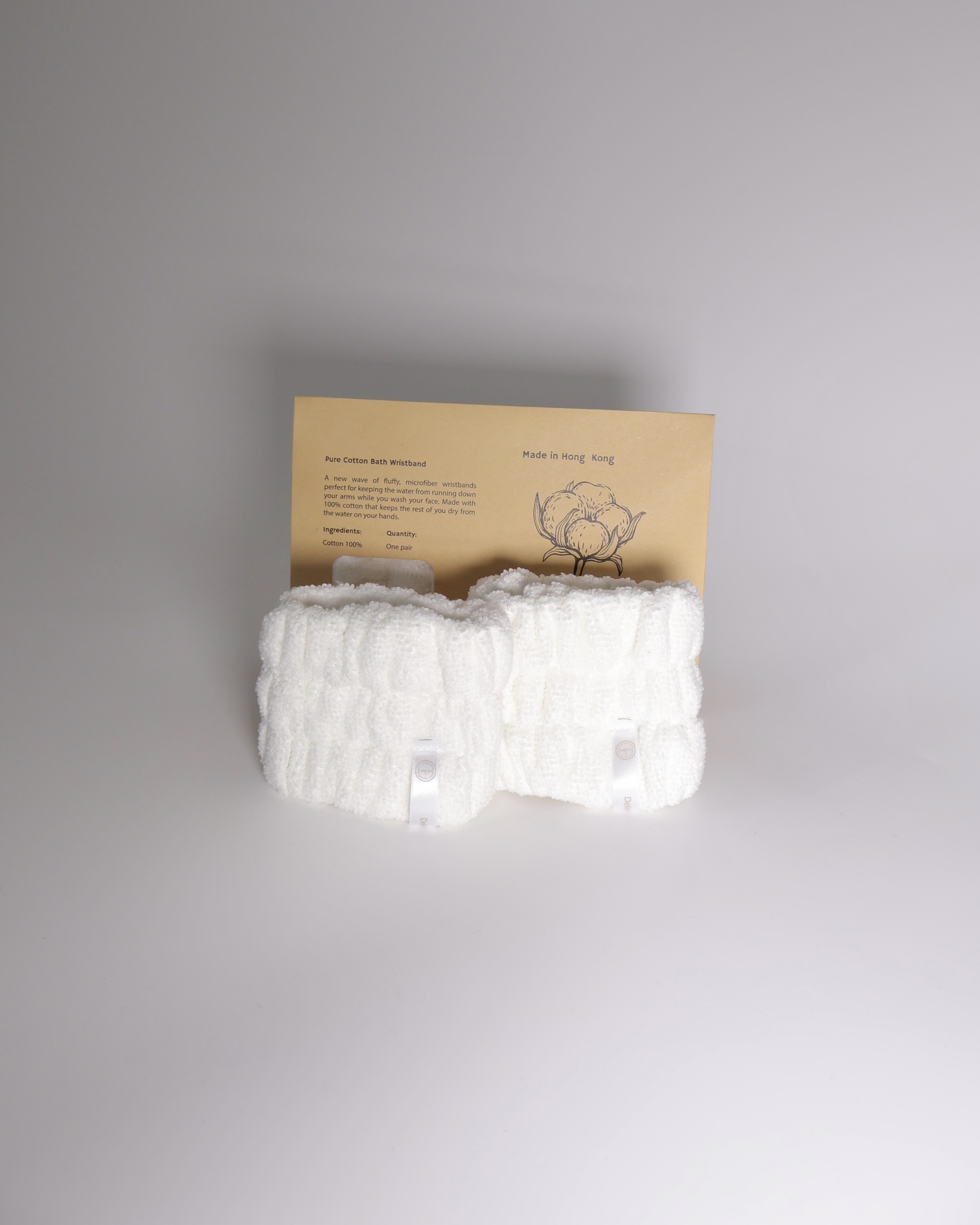 PURE COTTON BATH WRISTBAND | DELI BEAUTY