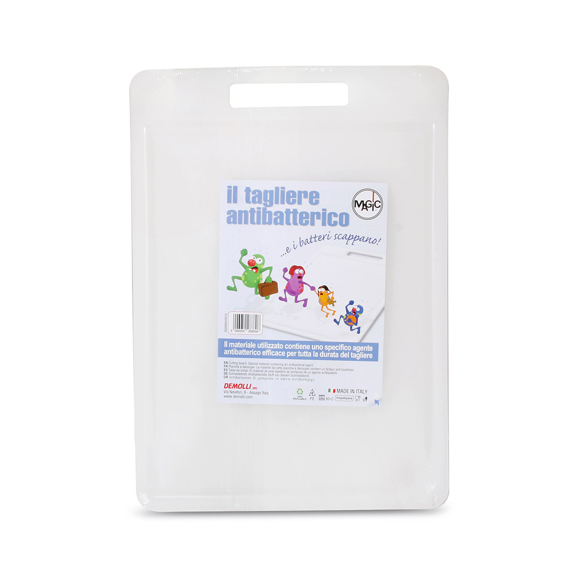 DEMOLLI 35 x 25 x 0.9cm Antibacterial Cutting Board -P28860