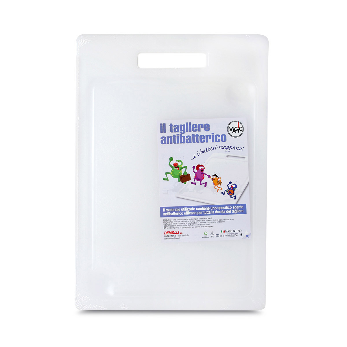 DEMOLLI 39 x 28 x 1.2cm Antibacterial Cutting Board -P28960