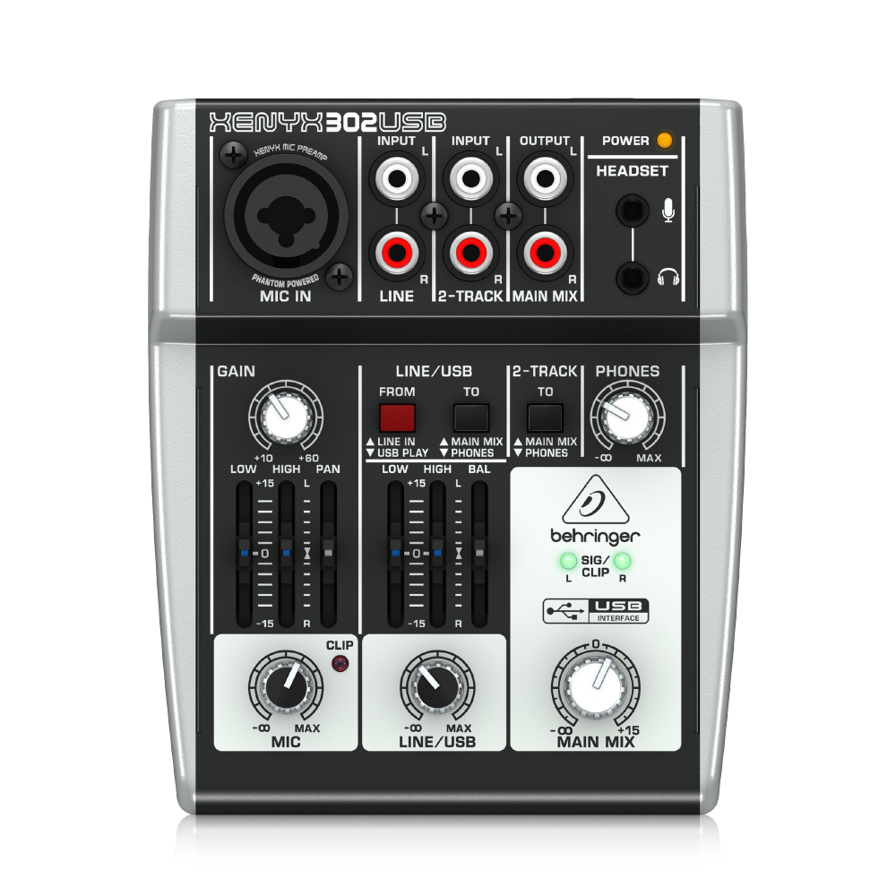 Behringer Behringer / 302USB 3軌混音機 & USB錄音介面 — 三峽錄音 / 音響｜YA! 玩音樂