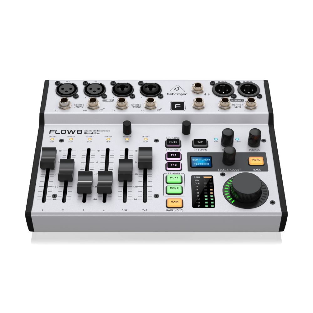 Behringer Behringer / flow 8 8軌藍芽混音機/USB錄音介面(iOS可用) 第 2 張圖片｜三峽錄音 / 音響